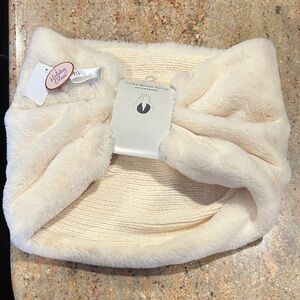 Elegant Cream Faux Fur Headband